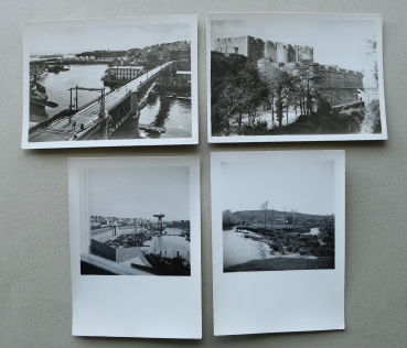 4x Foto Brest 1930-1945 Kloster Architektur Hafen Burg Brücke Frankreich France 29 Finistere